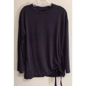Lululemon Long Sleeve Top Black Stretch Athletic Lenzing Modal Shirt Medium